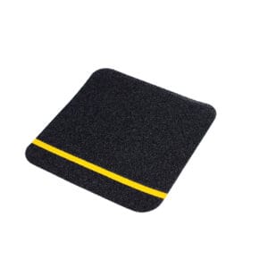 Anti-Slip Tape Standard Black (Yellow Reflective Strip) 140 x 140 mm