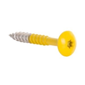 Fast-Mounting Screw A2 Stainless Steel Zinc Yellow