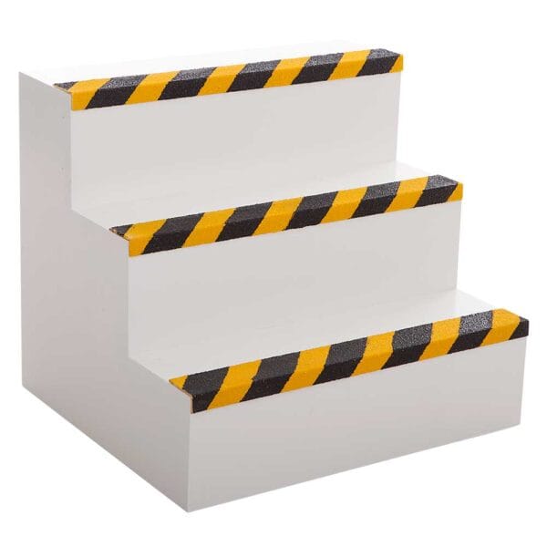 PolyGrip Industrial Grade Stair Nosing Black/Yellow (Fine)