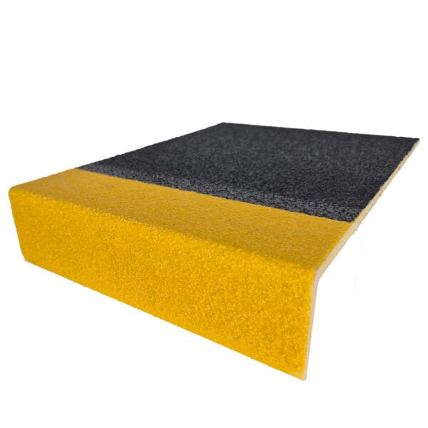 PolyGrip Industrial Grade Stair Tread Black with Yellow Nosing (Fine) - Image 2