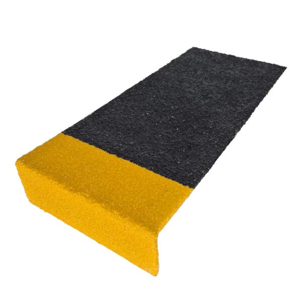 PolyGrip Industrial Grade Stair Tread Black with Yellow Nosing (Medium) - Image 2
